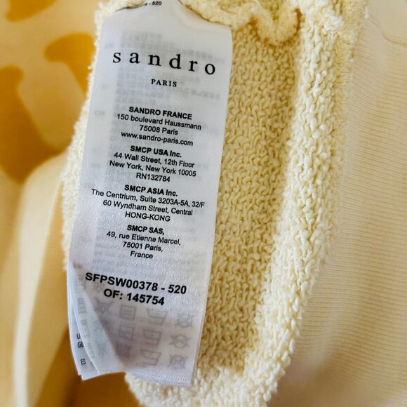 π» Sandro π» Cotton sweatshirt with Lettering "Walk To The Sun", 2 (Medium) - Picture 9 of 10